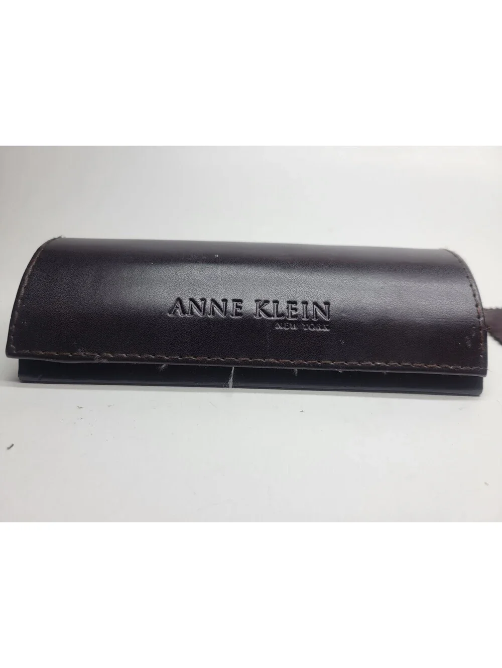 Anne Klein New York Eyeglasses Sunglasses Glasses Case + Lens cloth Brown